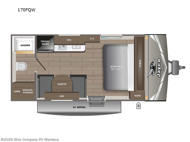 2027 Jayco Jay Flight 170FQW - New Travel Trailer For Sale by Blue Compass RV Manteca in Manteca, California