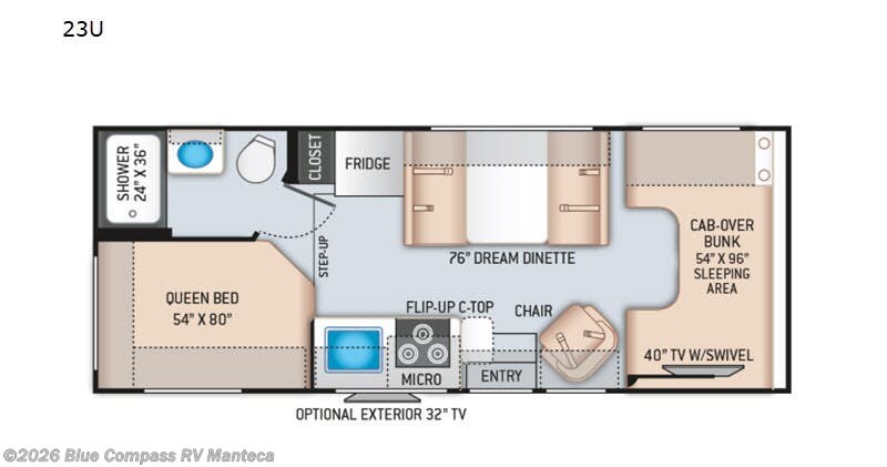 2021 Thor Motor Coach Four Winds 23U - Used Class C For Sale by Blue Compass RV Manteca in Manteca, California