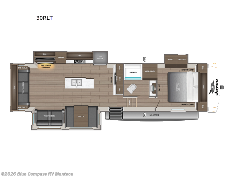 2027 Jayco Eagle SLE 30RLT - New Fifth Wheel For Sale by Blue Compass RV Manteca in Manteca, California features Slideout