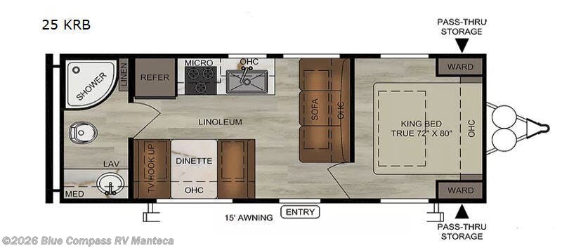 2020 East to West Della Terra 25 KRB - Used Travel Trailer For Sale by Blue Compass RV Manteca in Manteca, California