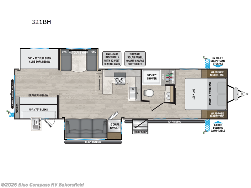 2025 Alliance RV Delta 321BH - New Travel Trailer For Sale by Blue Compass RV Bakersfield in Bakersfield, California features Slideout