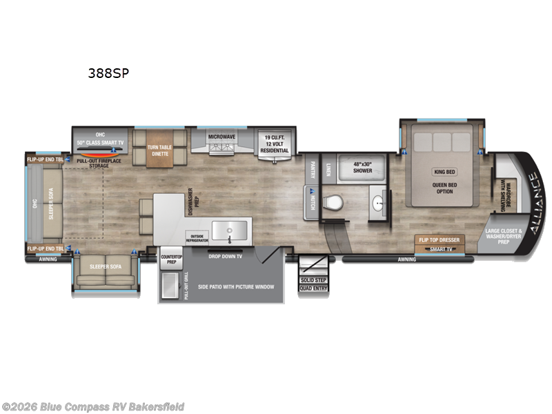 2026 Alliance RV Paradigm 388SP - New Fifth Wheel For Sale by Blue Compass RV Bakersfield in Bakersfield, California features Slideout