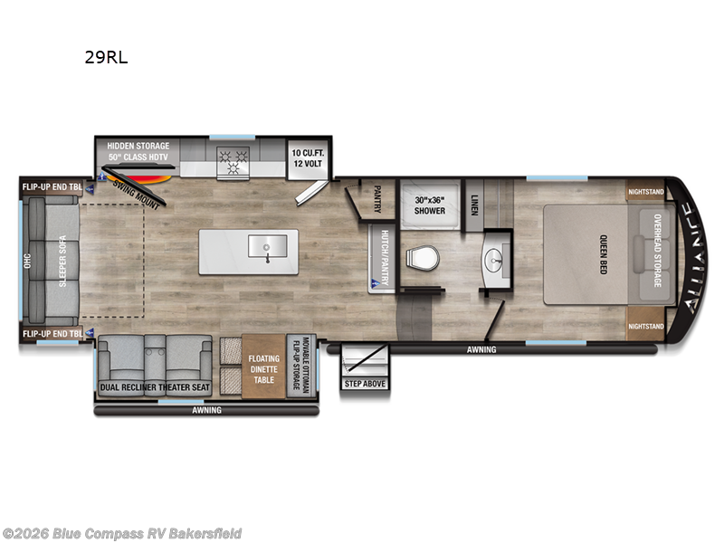 2026 Alliance RV Avenue All-Access 29RL - New Fifth Wheel For Sale by Blue Compass RV Bakersfield in Bakersfield, California features Slideout
