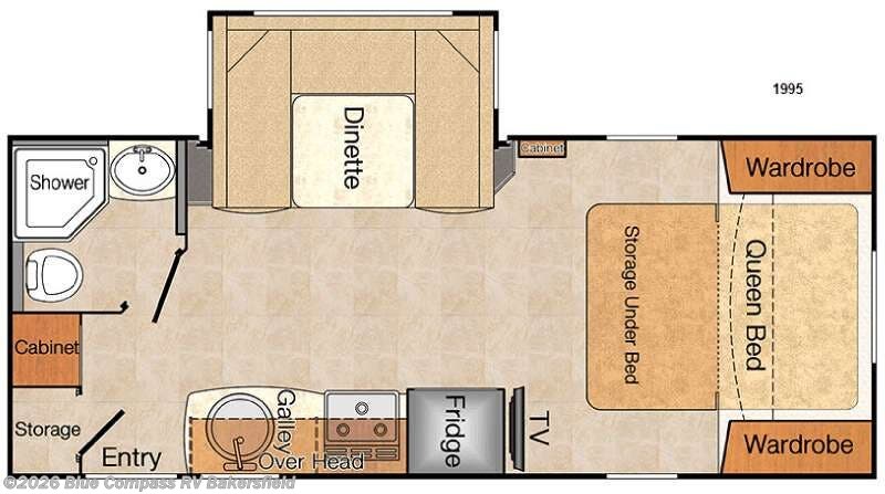 2015 Lance Lance Travel Trailers M-1995 - Used Travel Trailer For Sale by Blue Compass RV Bakersfield in Bakersfield, California features Slideout