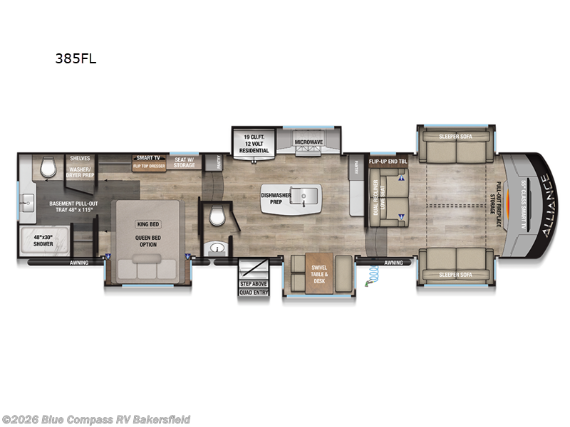 2026 Alliance RV Paradigm 385FL - New Fifth Wheel For Sale by Blue Compass RV Bakersfield in Bakersfield, California features Slideout