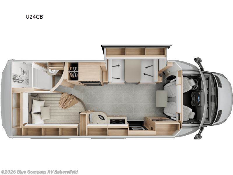 2026 Leisure Travel Unity U24CB - New Class B For Sale by Blue Compass RV Bakersfield in Bakersfield, California features Slideout