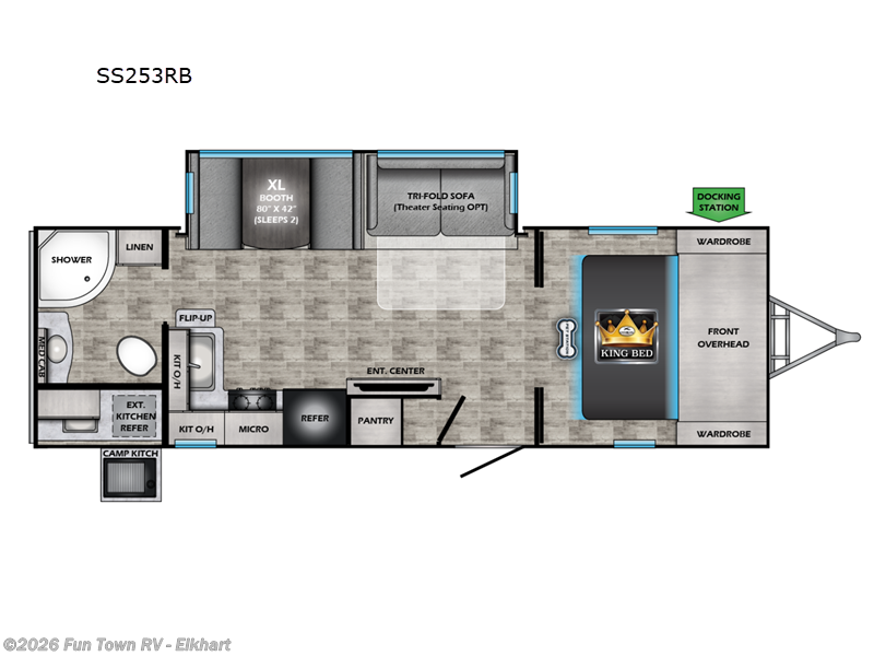 2025 CrossRoads Sunset Trail SS253RB - New Travel Trailer For Sale by Fun Town RV - Elkhart in Elkhart, Indiana features Slideout