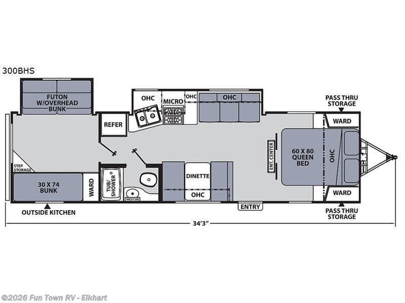 2018 Coachmen Apex 300BHS - Used Travel Trailer For Sale by Fun Town RV - Elkhart in Elkhart, Indiana features Slideout