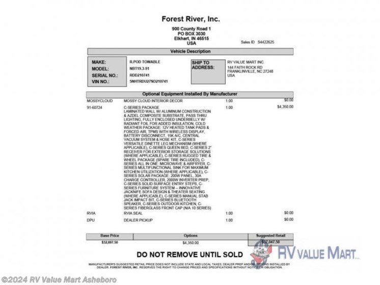 New 2025 Forest River No Boundaries NB19.3 available in Franklinville, North Carolina