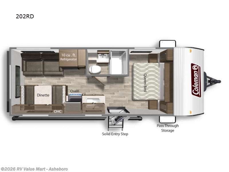2021 Coleman Lantern LT Series 202RD - Used Travel Trailer For Sale by RV Value Mart - Asheboro in Franklinville, North Carolina