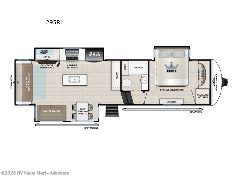 2026 East to West Tandara 295RL - New Fifth Wheel For Sale by RV Value Mart - Asheboro in Franklinville, North Carolina features Slideout