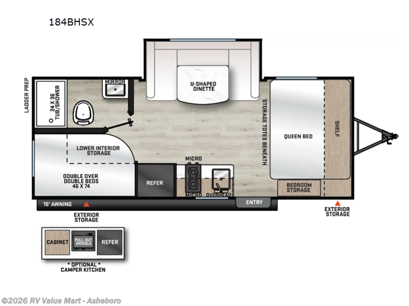 2026 Coachmen Catalina Summit Series 7 184BHSX - New Travel Trailer For Sale by RV Value Mart - Asheboro in Franklinville, North Carolina features Slideout