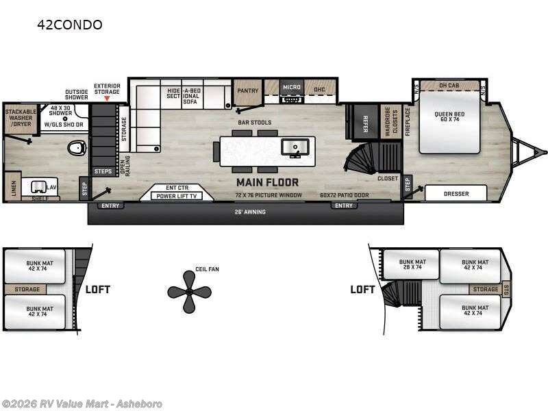 2026 Coachmen Catalina Destination Series 42CONDO - New Destination Trailer For Sale by RV Value Mart - Asheboro in Franklinville, North Carolina features Slideout