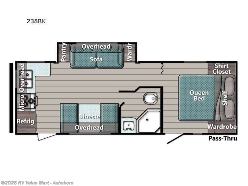 2026 Gulf Stream Ameri-Lite Ultra Lite 238RK - Used Travel Trailer For Sale by RV Value Mart - Asheboro in Franklinville, North Carolina features Slideout