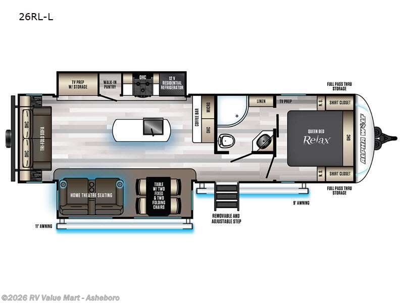 2021 Forest River Cherokee Alpha Wolf 26RL-L - Used Travel Trailer For Sale by RV Value Mart - Asheboro in Franklinville, North Carolina features Slideout