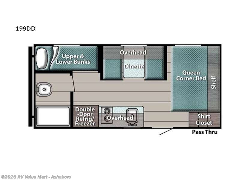 2022 Gulf Stream Ameri-Lite Super Lite 199DD - Used Travel Trailer For Sale by RV Value Mart - Asheboro in Franklinville, North Carolina
