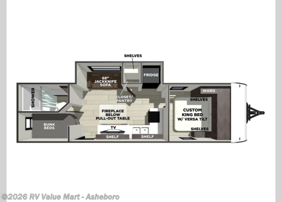 2026 Forest River Wildwood 260ICE - New Travel Trailer For Sale by RV Value Mart - Asheboro in Franklinville, North Carolina