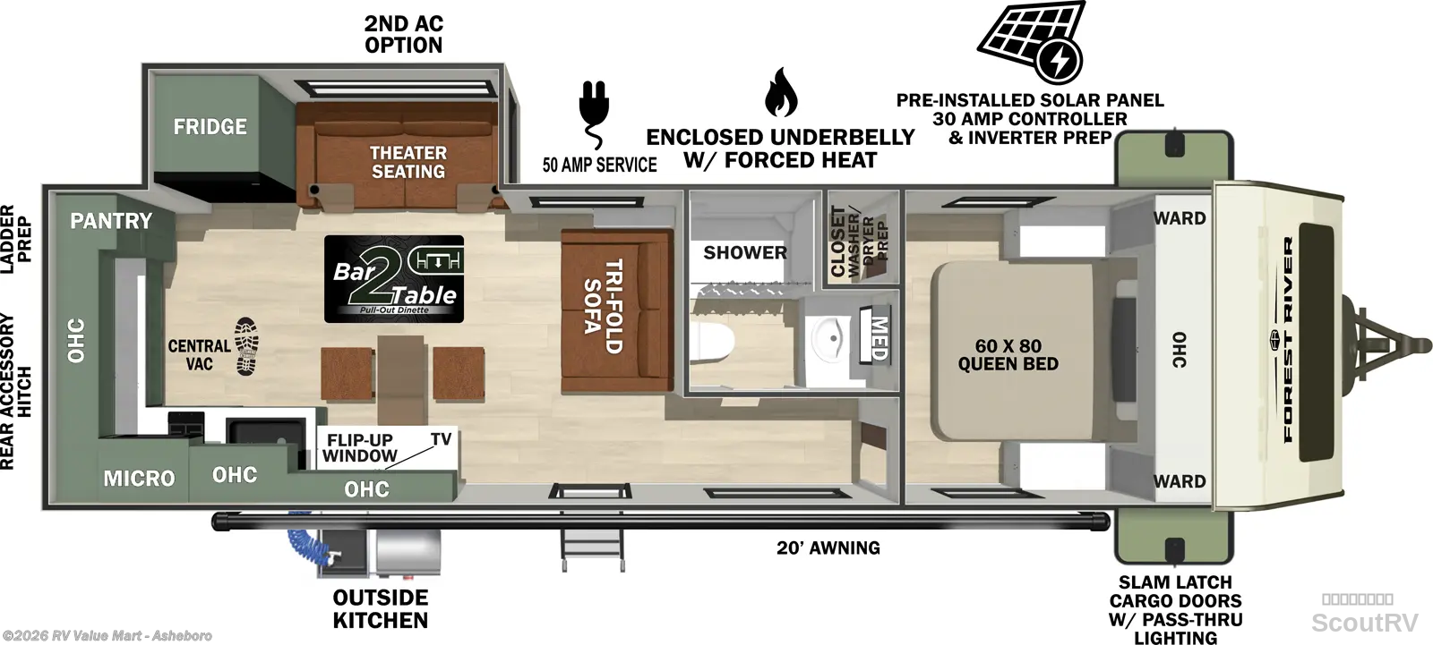 2027 Forest River No Boundaries NB20.8 - New Travel Trailer For Sale by RV Value Mart - Asheboro in Franklinville, North Carolina