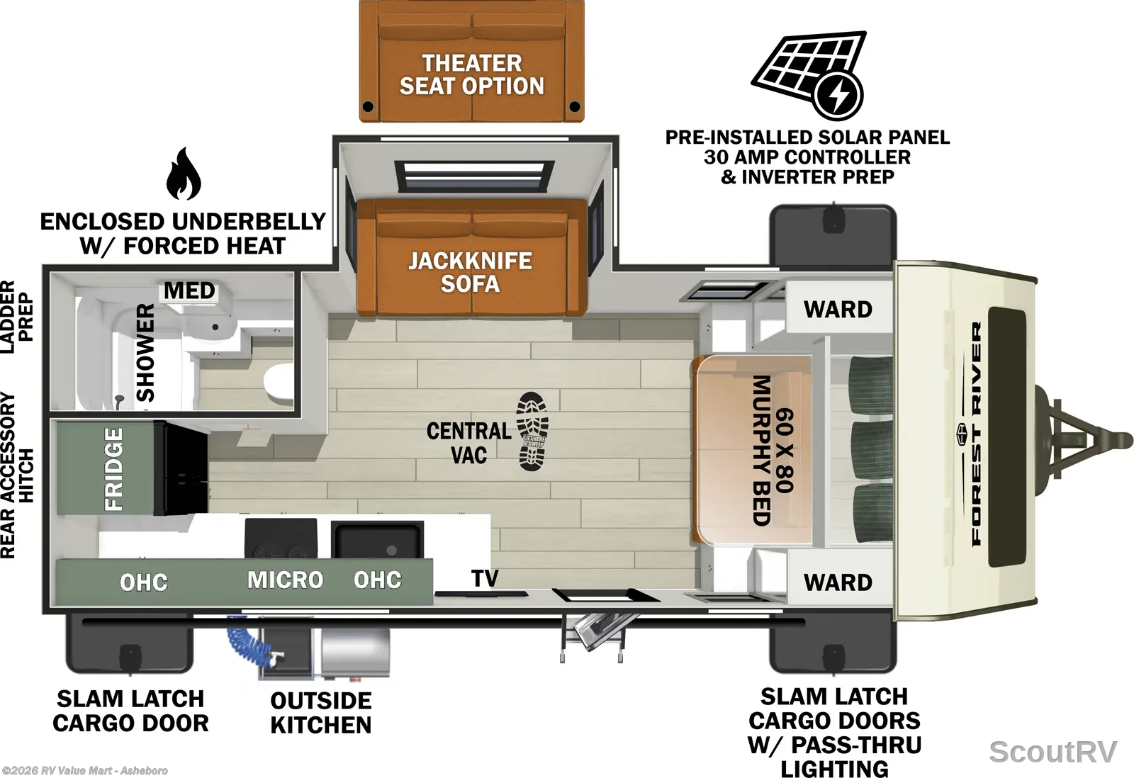 2026 Forest River No Boundaries 20.1 - New Travel Trailer For Sale by RV Value Mart - Asheboro in Franklinville, North Carolina