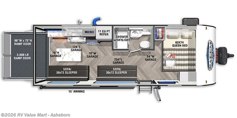 2023 Forest River Salem FSX 190RTKX - Used Travel Trailer For Sale by RV Value Mart - Asheboro in Franklinville, North Carolina