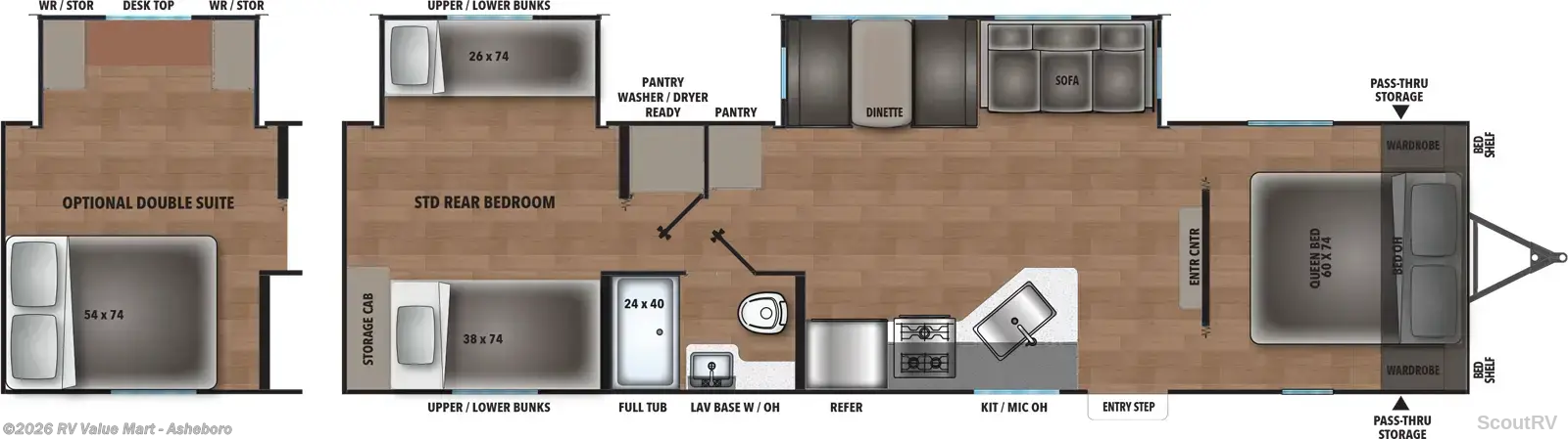 2026 Shasta I-5 Edition 532BEDS - New Travel Trailer For Sale by RV Value Mart - Asheboro in Franklinville, North Carolina