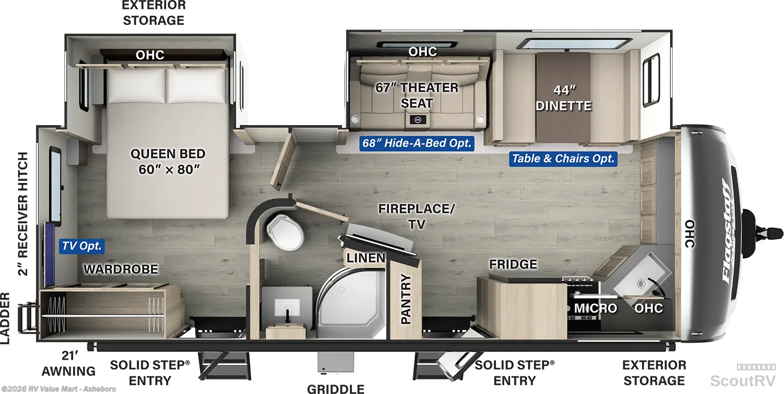 2026 Forest River Flagstaff Super Lite 26FKBS - New Travel Trailer For Sale by RV Value Mart - Asheboro in Franklinville, North Carolina