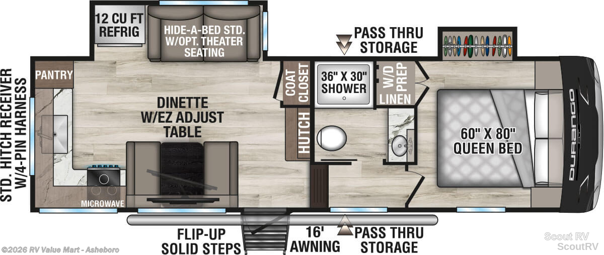 2026 K-Z Durango Half-Ton 232MLD - New Fifth Wheel For Sale by RV Value Mart - Asheboro in Franklinville, North Carolina