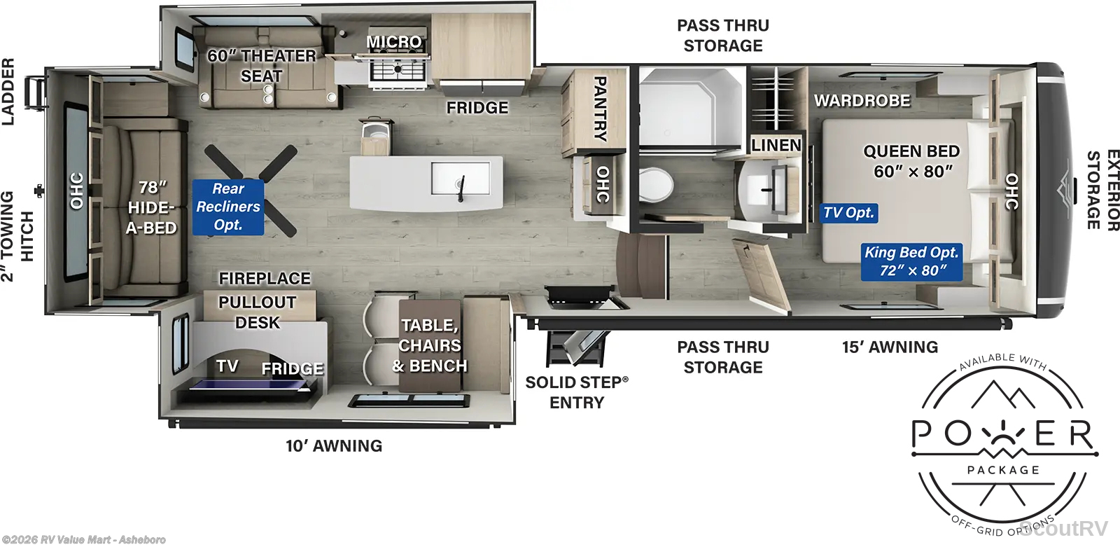 2026 Forest River Flagstaff Classic 331RL - New Fifth Wheel For Sale by RV Value Mart - Asheboro in Franklinville, North Carolina