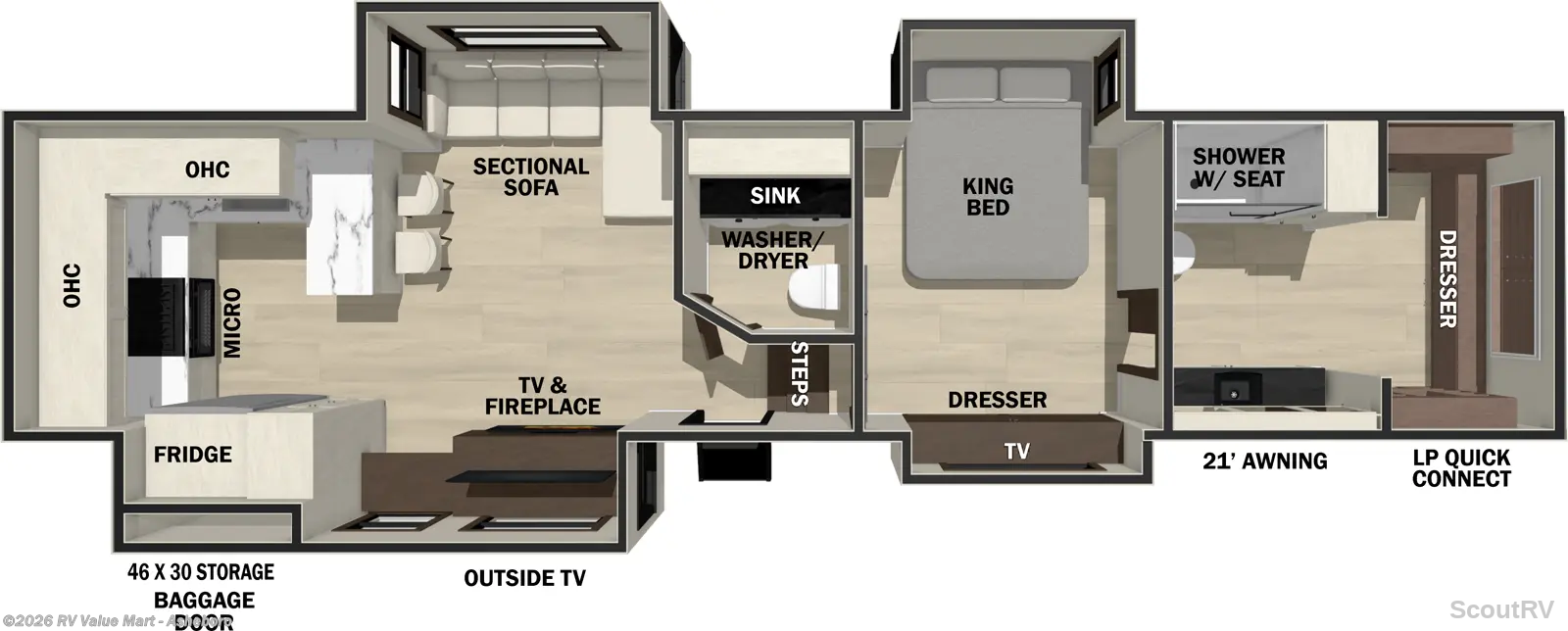 2026 Forest River Cedar Creek 385RK - New Fifth Wheel For Sale by RV Value Mart - Asheboro in Franklinville, North Carolina
