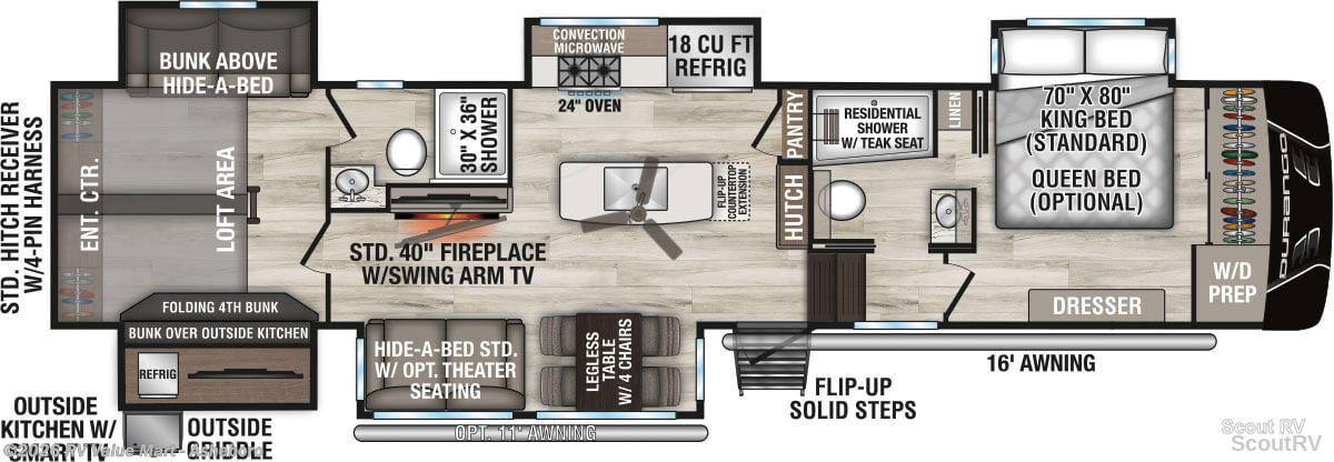 2027 K-Z Durango D348BHF - New Fifth Wheel For Sale by RV Value Mart - Asheboro in Franklinville, North Carolina