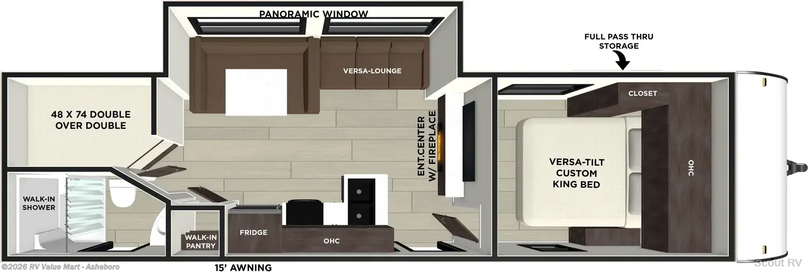2027 Forest River Wildwood X-Lite 263BHXL - New Travel Trailer For Sale by RV Value Mart - Asheboro in Franklinville, North Carolina
