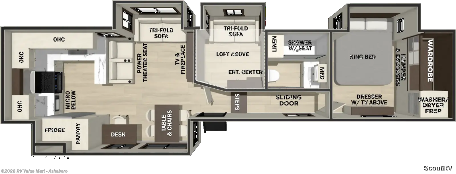 2027 Forest River Cedar Creek 390RKB - New Fifth Wheel For Sale by RV Value Mart - Asheboro in Franklinville, North Carolina