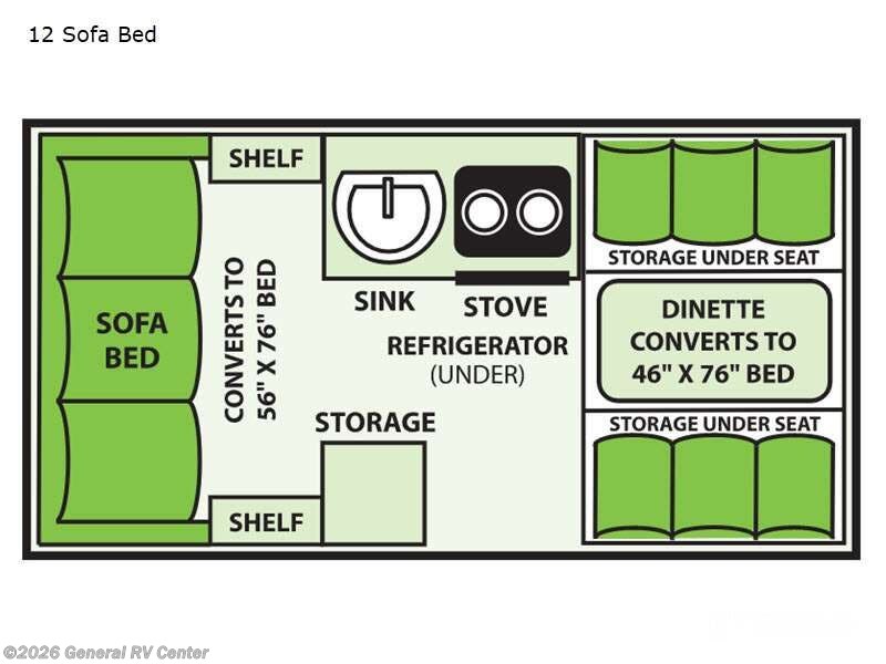 2025 Aliner Ranger 12 - New Popup For Sale by General RV Center in West Chester, Pennsylvania