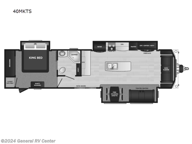 2024 Keystone Residence 40MKTS - New Destination Trailer For Sale by General RV Center in Fort Pierce, Florida
