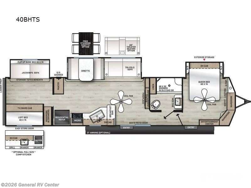 2025 Coachmen Catalina 40BHTS - New Destination Trailer For Sale by General RV Center in Fort Pierce, Florida
