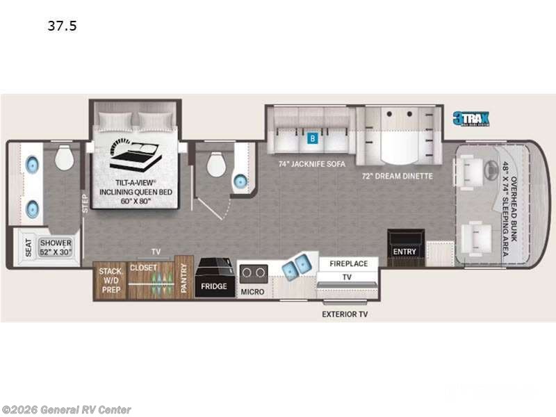 2026 Thor Motor Coach Palazzo GT 37.5 - New Class A For Sale by General RV Center in Fort Pierce, Florida
