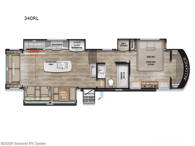 2025 Alliance RV Paradigm 340RL - New Fifth Wheel For Sale by General RV Center in Fort Myers, Florida