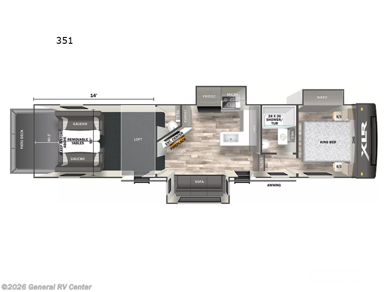 2023 Forest River XLR NITRO 351 - Used Fifth Wheel For Sale by General RV Center in Fort Myers, Florida