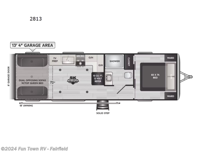 2024 Keystone Fuzion Impact Edition 2813 - New Toy Hauler For Sale by Fun Town RV - Fairfield in Fairfield, Texas