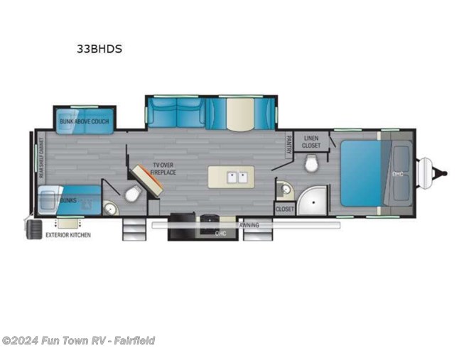 2022 Heartland North Trail 33BHDS - Used Travel Trailer For Sale by Fun Town RV - Fairfield in Fairfield, Texas