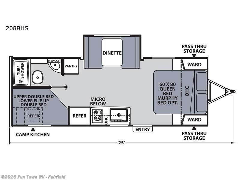 2023 Coachmen Apex Nano 208BHS - Used Travel Trailer For Sale by Fun Town RV - Fairfield in Fairfield, Texas features Slideout