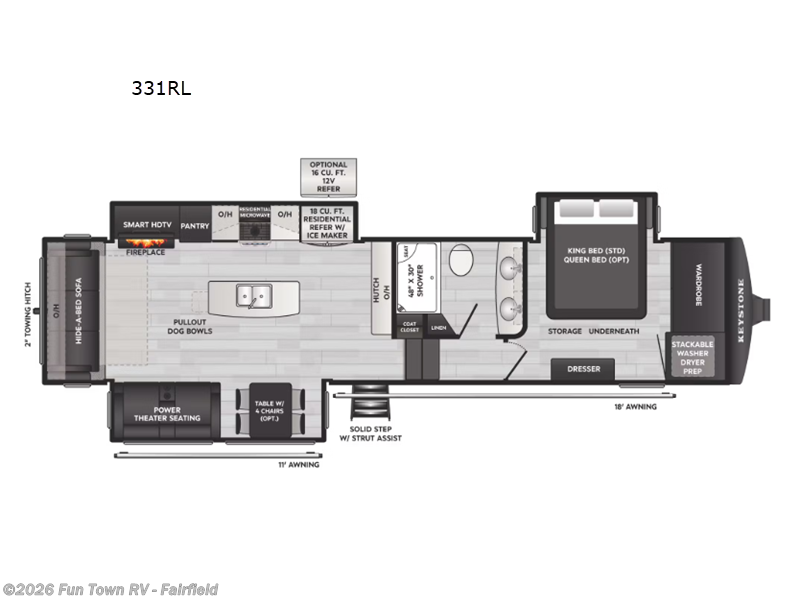 2026 Keystone Montana High Country 331RL - New Fifth Wheel For Sale by Fun Town RV - Fairfield in Fairfield, Texas features Slideout