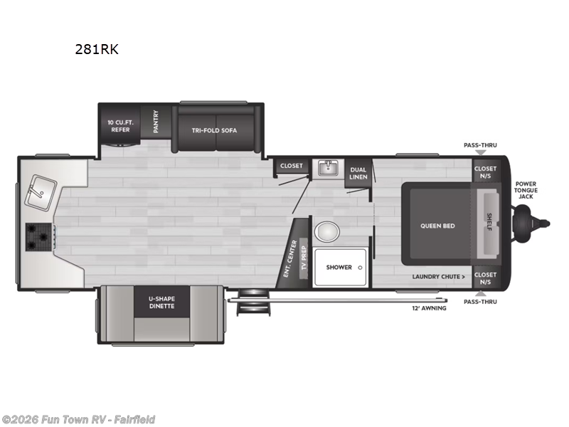 2025 Keystone Springdale 281RK - New Travel Trailer For Sale by Fun Town RV - Fairfield in Fairfield, Texas features Slideout