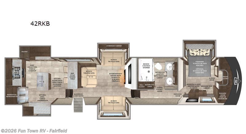 2021 Vanleigh Beacon 42RKB - Used Fifth Wheel For Sale by Fun Town RV - Fairfield in Fairfield, Texas features Slideout