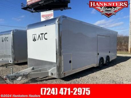 ATC ALL ALUMINUM RACE HAULER
CUSTOM OPTIONS:
0032900: ROM 500 SERIES 8.5X24+0-2T5.2K - 70 - PED
0032916: BASE MODEL - RM500_B85702400+0-2T5.2K -
BAS-PED
0033289: DOOR, RAMP - BLCMFT
0033529: DOT LIGHTING MFT
0033064: TRIM, MILL FINISH
0033278: PREMIUM ESCAPE DOOR PKG
0033739: AXLE T-5.2K ST225-75R16 LRE MF
0032968: DELUX PKG - COIN
0033273: CABINET PKG 7, MFT
0033217: 40IN CARPET ON WALL
0033306: INSULATION R3 / R6
0033249: BOGEY WHEELS
0033247: JACK, TONGUE, MANUAL, 5K, MFT
ELECTRICAL PACKAGE:
30 Amp breaker Box w Conv Pkg-50 Series
(2) Int Outlets - (1) w USB
(1) Ext Outlet
(4) 49&quot; LED Lights - Ceiling
25&#39; Shore Cord
A/C Prep
12v Lithium Battery
(2) USB Cove Ports
All Standard Features
* Frame Features
* Full Perimeter Aluminum Frame
* All-Tube Aluminum Construction
* Extended Tongue
* Torsion Axles
* Electric Brakes - All Axles
* Breakaway Battery Kit
* 7-Way Trailer Plug
* 2 5/16&quot; Ball Coupler
* Safety Chains w/ Storage Hooks
* 5,000 lb Manual Crank Jack
* 16&quot; O/C Floor Crossmembers
* 16&quot; O/C Wall Crossmembers
* 16&quot; O/C Roof Studs
* Smooth Aluminum Wheel Boxes
* Spread Axle Design w/ Individual Fenderettes and Perimeter Skirt
* Aluminum Wheels w/ Radial Tires - Nitro Fill
* Winch Plate
* Spare Tire Wall Mount Backer
* Exterior Features
* .040 Aluminum Skin - Screwless
* Screwless/Rivetless Aluminum Exterior
* One-Piece Aluminum Roof
* 4&quot; Upper Rub Rail Trim
* 7&quot; Lower Rub Rail Trim
* LED Clearance Lights
* LED Slimline Tail Lights - Pair
* 24&quot; ATP Stoneguard
* 36&quot; 405 Series Door (48&quot; Door on 28&#39; model)
* FMVSS Door Latch
* Premium Escape Door
* Cast Corners w/ Stainless Steel Vertical and Horizontal - Polished
* TPO Floor
* Rear Ramp Door - TPO - Gapless Continuous Hinge
* Stainless Steel Paddle Latches
* Transition Flap - TPO
* Rear Skid Plates
* Rear Spoiler - Stainless Steel w/ (3) LED Lights
* Stainless Steel Rear Verticals
* Aluminum Slide In/Out Step
* Interior Features
* Black Coin Floor and Ramp
* (1) Roof Vent w/ Maxxair Cove
* 7&#39; Interior Height
* (4) 5,000 lb Recessed D-Rings
* 4&#39; Beavertail (3&#39; for 20&#39; Trailer)
* Screwless Aluminum Walls
* Screwless Aluminum Ceiling
* 50 Amp Breaker Box with 60 Amp Converter - 12v Fuse Panel - Intellipower
* Motorbase Plug and 25&#39; Shorecord
* 12v AGM Battery
* (3) 15 Amp Interior Outlets (1) Exterior GFI
* (4) 14&quot; 12v LED Lights
* (2) External Scene Lights w/ Switch
* 12v Cut-Off Switch
* A/C Prep and Wire