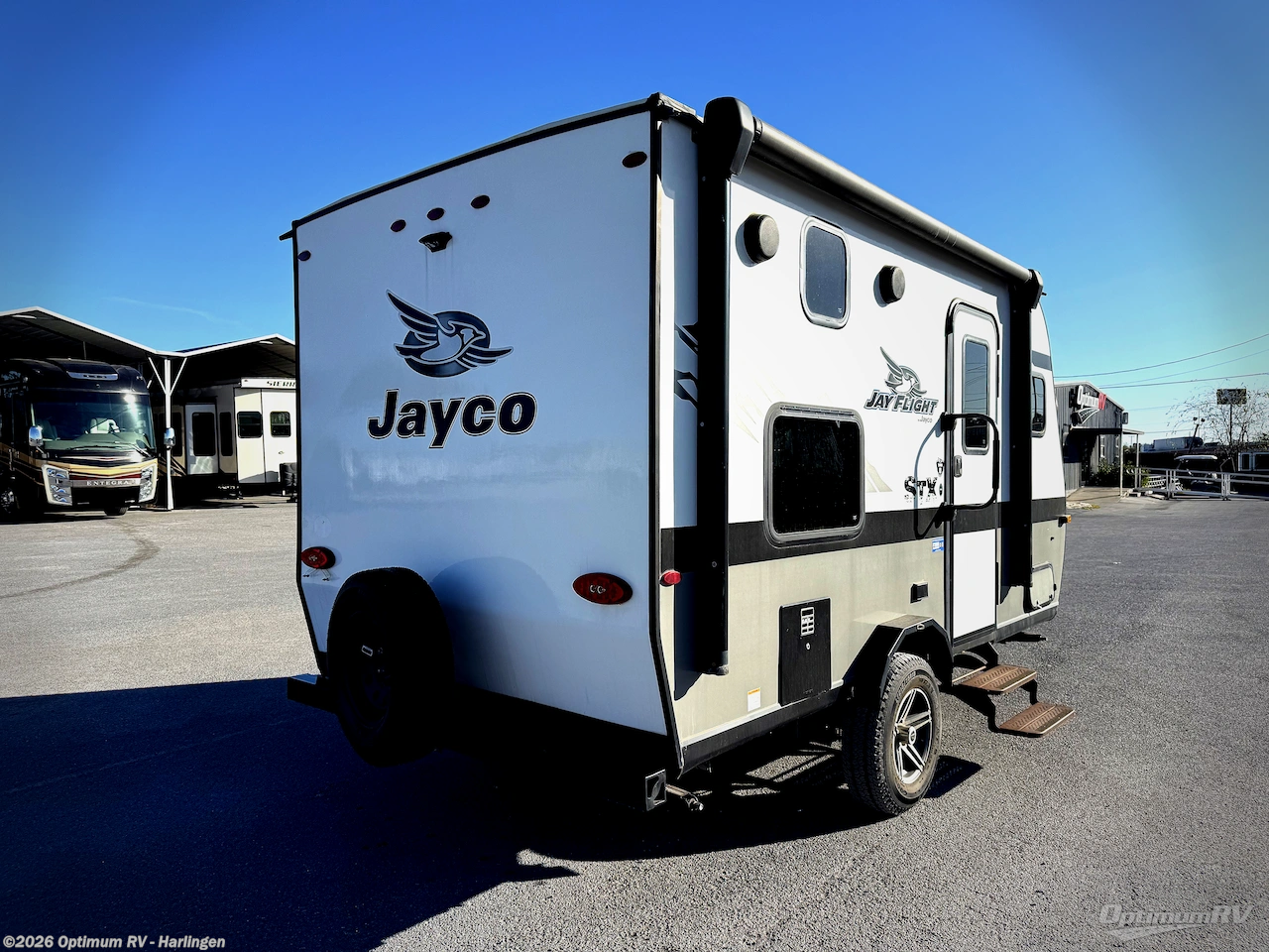 2022 Jayco Jay Flight SLX 7 154BH - Used Travel Trailer For Sale by Optimum RV - Harlingen in La Feria, Texas features Awning