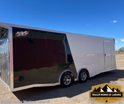 Features and Upgrades * 3/8&#39; Plywood Walls * 3/4&#39; Water Resistant Decking * Upgraded TPO Coin Flooring * 24&#39; Stone guard * 5K LB Center Jack * 16&#39; O/C Wall, Floor and Roof Studs * Rear Door Canopy w/Lights * White Vinyl backed Luan Ceiling * Black Aluminum Wheels * 6&#39;x8&#39; Elite Side Escape Door Excludes tax, tag, title and registration fees. Dealer documentation fee of $389 not included in price.
