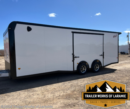Triton&#39;s enclosed NXT Series trailers for cargo and snowmobiles are designed to get your gear there in style, with rugged aluminum construction and useful features. * 3/8&#39; Plywood Walls * 3/4&#39; Water Resistant Decking * Upgraded TPO Coin Flooring * Add 3&#39; to box height * 24&#39; Stone guard * 5K LB Center Jack * 16&#39; O/C Wall, Floor and Roof Studs * Rear Door Canopy w/Lights * White Vinyl backed Luan Ceiling * Black Aluminum Wheels * 6&#39;x8&#39; Elite Side Escape Door * * Excludes tax, tag, title and registration fees. Dealer documentation fee of $389 not included in price.
