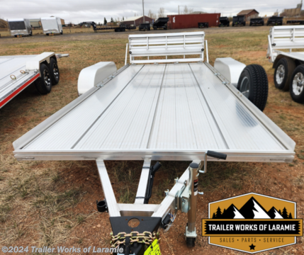 | Model Number | FIT1681-2 | |------------|---------| | Bed Width (in.) | 80 3/4&#39; | | Bed Length (in.) | 192&#39; | | Deck Type | Aluminum | | Tie Downs | (4) D-Rings 21790 | | Overall Width (in.) | 102&#39; | | Overall Length (in.) | 230&#39; | | Ramp Standard | Bifold HD | | Ramp Option | N/A | | Tilt Bed | No | | Carrying Capacity w/o Brakes (lb.) | N/A | | GVWR w/o Brakes (lb.) | N/A | | Carrying Capacity with Brakes (lb.) | 5,785 lb | | GVWR with Brakes (lb.) | 7,000 lb | | Trailer Weight | 1,215 lb | | No. Of Axles | 2 | | Hitch Height (in.) | 16&#39; | | Deck Height (in.) | 19 1/4&#39; | | Standard Tires | ST205/75D14 Steel | | Tire Upgrade Options | ST205/75R14 Aluminum T08, ST205/75R14 Aluminum Machine Lip, ST205/75R14C Steel | | Tongue Jack | Yes | | Coupler (in.) | 2 5/16&#39; | | Brake Standard | Electric-Front | | Brake Options | Electric-Front &amp;amp; Rear | Excludes tax, tag, title and registration fees. Dealer documentation fee of $389 not included in price.