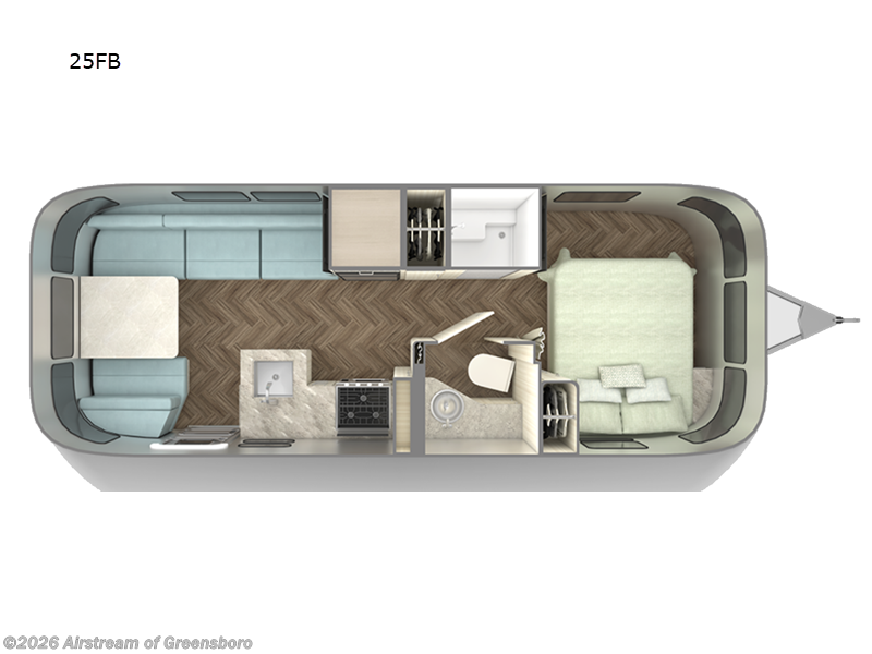 2025 Airstream International 25FB - New Travel Trailer For Sale by Airstream of Greensboro in Colfax, North Carolina